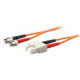 AddOn 1m SC (Male) to ST (Male) Orange OM1 Duplex Fiber OFNR (Riser-Rated) Patch Cable - 100% compatible and guaranteed to work - TAA Compliance ADD-ST-SC-1M6MMF