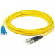 AddOn 1m SC (Male) to ST (Male) Straight Yellow OS2 Duplex LSZH Fiber Patch Cable - 3.28 ft Fiber Optic Network Cable for Network Device - First End: 2 x SC Male Network - Second End: 2 x ST Male Network - Patch Cable - LSZH - 9/125 &micro;m - Yellow 