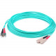 AddOn 20m SC (Male) to ST (Male) Straight Aqua OM4 Duplex LSZH Fiber Patch Cable - 65.62 ft Fiber Optic Network Cable for Network Device - First End: 2 x SC Male Network - Second End: 2 x ST Male Network - 10 Gbit/s - Patch Cable - LSZH - 50/125 &micr