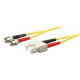 AddOn 5m SC (Male) to ST (Male) Yellow OS1 Duplex Fiber OFNR (Riser-Rated) Patch Cable - 100% compatible and guaranteed to work - TAA Compliance ADD-ST-SC-5M9SMF