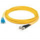 AddOn 47m SC (Male) to ST (Male) Straight Yellow OS2 Duplex Plenum Fiber Patch Cable - 154.20 ft Fiber Optic Network Cable for Network Device - First End: 2 x SC Male Network - Second End: 2 x ST Male Network - Patch Cable - Plenum - 9/125 &micro;m - 