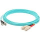 AddOn 5m SC (Male) to ST (Male) Aqua OM3 Duplex Fiber OFNR (Riser-Rated) Patch Cable - 100% compatible and guaranteed to work - TAA Compliance ADD-ST-SC-5M5OM3