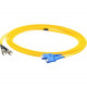 AddOn 5m SC (Male) to ST (Male) Yellow OS1 Simplex Fiber OFNR (Riser-Rated) Patch Cable - 100% compatible and guaranteed to work - TAA Compliance ADD-ST-SC-5MS9SMF