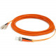 AddOn 6m SC (Male) to ST (Male) Orange OM1 Duplex Fiber OFNR (Riser-Rated) Patch Cable - 100% compatible and guaranteed to work ADD-ST-SC-6M6MMF