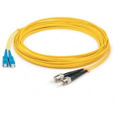 AddOn 74m SC (Male) to ST (Male) Straight Yellow OS2 Duplex LSZH Fiber Patch Cable - 242.78 ft Fiber Optic Network Cable for Network Device - First End: 2 x SC Male Network - Second End: 2 x ST Male Network - Patch Cable - LSZH - 9/125 &micro;m - Yell