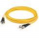 AddOn 90m ST (Male) to ST (Male) Straight Yellow OS2 Duplex LSZH Fiber Patch Cable - 295.28 ft Fiber Optic Network Cable for Network Device - First End: 2 x ST Male Network - Second End: 2 x ST Male Network - Patch Cable - LSZH - 9/125 &micro;m - Yell