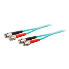 AddOn 10m ST (Male) to ST (Male) Aqua OM4 Duplex Fiber OFNR (Riser-Rated) Patch Cable - 100% compatible and guaranteed to work in OM4 and OM3 applications - RoHS, TAA Compliance ADD-ST-ST-10M5OM4