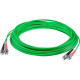 AddOn Fiber Optic Patch Duplex Network Cable - 32.81 ft Fiber Optic Network Cable for Network Device - First End: 2 x ST/UPC Male Network - Second End: 2 x ST/UPC Male Network - Patch Cable - OFNR, Riser - 9/125 &micro;m - Green - 1 ADD-ST-ST-10M9SMF-