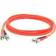 AddOn 1m ST (Male) to ST (Male) Orange OM2 Duplex Fiber OFNR (Riser-Rated) Patch Cable - 100% compatible and guaranteed to work ADD-ST-ST-1M5OM2