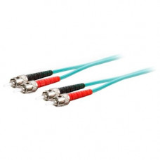 AddOn 25m ST (Male) to ST (Male) Aqua OM4 Duplex Fiber OFNR (Riser-Rated) Patch Cable - 100% compatible and guaranteed to work in OM4 and OM3 applications - RoHS, TAA Compliance ADD-ST-ST-25M5OM4