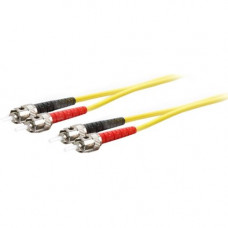 AddOn 3m ST (Male) to ST (Male) Yellow OS1 Duplex Fiber OFNR (Riser-Rated) Patch Cable - 100% compatible and guaranteed to work - TAA Compliance ADD-ST-ST-3M9SMF