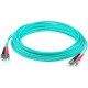 AddOn Fiber Optic Duplex Patch Network Cable - 209.97 ft Fiber Optic Network Cable for Network Device - First End: 2 x ST Male Network - Second End: 2 x ST Male Network - 10 Gbit/s - Patch Cable - OFNR - 50/125 &micro;m - Aqua - 1 ADD-ST-ST-64M5OM4