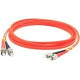 AddOn 8m ST (Male) to ST (Male) Orange OM1 Duplex Fiber OFNR (Riser-Rated) Patch Cable - 100% compatible and guaranteed to work ADD-ST-ST-8M6MMF