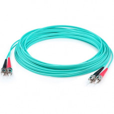 AddOn 7m ST (Male) to ST (Male) Aqua OM4 Duplex Fiber OFNR (Riser-Rated) Patch Cable - 100% compatible and guaranteed to work in OM4 and OM3 applications - TAA Compliance ADD-ST-ST-7M5OM4