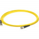 AddOn Fiber Optic Simplex Patch Network Cable - 295.28 ft Fiber Optic Network Cable for Network Device - First End: 1 x ST Male Network - Second End: 1 x ST Male Network - Patch Cable - OFNR - 9/125 &micro;m - Yellow - 1 ADD-ST-ST-90MS9SMF