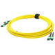 AddOn 3m 2xMPO (Female) to 2xMPO (Female) 24-strand Yellow OS1 Straight Fiber Trunk Cable - 100% compatible and guaranteed to work ADD-TC-3M24-2MPF1