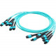 AddOn 5m MPO (Female) to MPO (Female) 72-strand Aqua OM3 Straight Fiber Trunk Cable - 100% compatible and guaranteed to work - RoHS, TAA Compliance ADD-TC-5M72-6MPF3