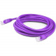 AddOn 15ft RJ-45 (Male) to RJ-45 (Male) Straight Purple Cat6A UTP PVC Copper TAA Compliant Patch Cable - 100% compatible and guaranteed to work ADD15FCAT6APETAA
