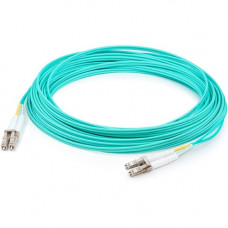 AddOn 30m AJ838A Compatible LC (Male) to LC (Male) Aqua OM3 Duplex Fiber OFNR (Riser-Rated) Patch Cable - 100% compatible and guaranteed to work AJ838A-AO