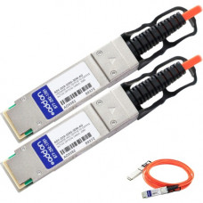 AddOn Dell AOC-Q28-100G-30M Compatible TAA Compliant 100GBase-AOC QSFP28 to QSFP28 Direct Attach Cable (850nm, MMF, 30m) - 100% compatible and guaranteed to work - TAA Compliance AOC-Q28-100G-30M-AO