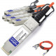 AddOn Dell Compatible TAA Compliant 40GBase-AOC QSFP+ to 4xSFP+ Direct Attach Cable (850nm, MMF, 3m) - 100% compatible and guaranteed to work - TAA Compliance AOC-QSFP-4SFP-10G-3M-AO