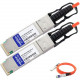 AddOn Dell AOC-QSFP28-100G-5M Compatible TAA Compliant 100GBase-AOC QSFP28 to QSFP28 Direct Attach Cable (850nm, MMF, 5m) - 100% compatible and guaranteed to work - TAA Compliance AOC-QSFP28-100G-5M-AO