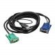 APC - Keyboard / video / mouse (KVM) cable - USB, HD-15 (VGA) (M) to HD-15 (VGA) (M) - 6 ft - for P/N: AP5201, AP5202, AP5808, AP5816, KVM1116R AP5821