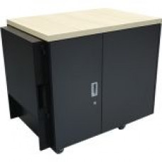 American Power Conversion  APC NetShelter CX 18U Secure Soundproof Server Room in a Box Enclosure International - 19" 18U Wide - Oak, Gray - 1000.90 lb x Static/Stationary Weight Capacity - TAA Compliance AR4018IA