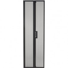 American Power Conversion  APC NetShelter SV 48U 600mm Wide Perforated Split Rear Doors - 48U Wide External - Black - REACH, RoHS, TAA Compliance AR712107