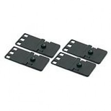 APC - Rack bracket - black - 1U - 19"/23" (pack of 4) AR8150BLK