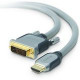 Belkin PureAV Silver Series HDMI Interface-to-DVI Video Cable - DVI Male - Type A Male HDMI - 100ft AV52400B100