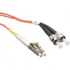 Axiom Fiber Optic Duplex Network Cable - 9.84 ft Fiber Optic Network Cable for Network Device - First End: 2 x LC Male Network - Second End: 2 x ST Male Network - 62.5/125 &micro;m - Orange - TAA Compliant AXG92633