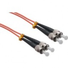 Axiom Fiber Optic Duplex Network Cable - 39.37 ft Fiber Optic Network Cable for Network Device - First End: 2 x ST Male Network - Second End: 2 x ST Male Network - 50/125 &micro;m - Orange - TAA Compliant AXG94678