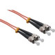 Axiom Fiber Optic Duplex Network Cable - 65.62 ft Fiber Optic Network Cable for Network Device - First End: 2 x ST Male Network - Second End: 2 x ST Male Network - 50/125 &micro;m - Orange - TAA Compliant AXG94680