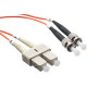 Axiom Fiber Optic Duplex Network Cable - 3.28 ft Fiber Optic Network Cable for Network Device - First End: 2 x SC Male Network - Second End: 2 x ST Male Network - 62.5/125 &micro;m - Orange - TAA Compliant AXG92641