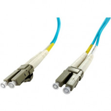 Axiom LC/LC Multimode Duplex OM4 50/125 Fiber Optic Cable 20m - TAA Compliant - Fiber Optic for Network Device - 65.62 ft - 2 x LC Male Network - 2 x LC Male Network - 50/125 &micro;m - Aqua AXG94389