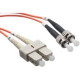 Axiom Fiber Optic Duplex Network Cable - 26.25 ft Fiber Optic Network Cable for Network Device - First End: 2 x SC Male Network - Second End: 2 x ST Male Network - 50/125 &micro;m - Orange - TAA Compliant AXG94666