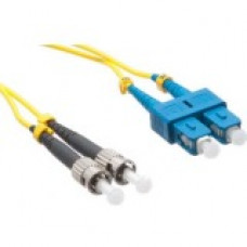 Axiom Fiber Optic Duplex Network Cable - 32.81 ft Fiber Optic Network Cable for Network Device - First End: 2 x SC Male Network - Second End: 2 x ST Male Network - 9/125 &micro;m - Yellow - TAA Compliant - TAA Compliance AXG92725