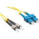 Axiom Fiber Optic Duplex Network Cable - 6.56 ft Fiber Optic Network Cable for Network Device - First End: 2 x SC Male Network - Second End: 2 x ST Male Network - 9/125 &micro;m - Yellow - TAA Compliant - TAA Compliance AXG92722