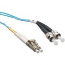 Axiom Fiber Optic Duplex Network Cable - 26.25 ft Fiber Optic Network Cable for Network Device - First End: 2 x LC Male Network - Second End: 2 x ST Male Network - 50/125 &micro;m - Aqua - TAA Compliant - TAA Compliance AXG95939