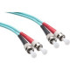 Axiom Fiber Cable 8m - TAA Compliant - 26.25 ft Fiber Optic Network Cable for Network Device - First End: 2 x ST Male Network - Second End: 2 x ST Male Network - 1.25 GB/s - 50/125 &micro;m - Aqua - TAA Compliant AXG96072
