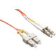 Axiom Fiber Optic Duplex Network Cable - 295.28 ft Fiber Optic Network Cable for Network Device - First End: 2 x LC Male Network - Second End: 2 x SC Male Network - 62.5/125 &micro;m - Orange - TAA Compliant AXG96889