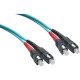 Axiom Fiber Cable 3m - TAA Compliant - 9.84 ft Fiber Optic Network Cable for Network Device - First End: 2 x SC Male Network - Second End: 2 x SC Male Network - 12.50 GB/s - Patch Cable - 50/125 &micro;m - Aqua - TAA Compliant AXG97625