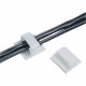Panduit Cable Clip - Black - 200 Pack - Nylon 6.6, Rubber - TAA Compliance BEC38-A-T20