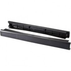 C2g Ortronics Tool Less Snap-in Filler Panel - Rack filler panel - black - 1U - 19" (pack of 10) - TAA Compliance BFPT-1RU-10