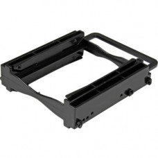 Startech.Com Dual 2.5" SSD/HDD Mounting Bracket for 3.5" Drive Bay - Tool-Less Installation - 2-Drive Adapter Bracket for Desktop Computer - Plastic - Black BRACKET225PT