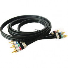 Kramer C-3RVM/3RVM-50 Component Audio Video Cable - 50 ft Component A/V Cable for Audio/Video Device - First End: 3 x RCA Male Audio/Video - Second End: 3 x RCA Male Audio/Video C-3RVM/3RVM-50