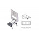 Havis C-MKM 103 - Mounting kit (keyboard mount, foldable mount bracket) - for monitor / keyboard - mounting interface: 75 x 75 mm - TAA Compliance C-MKM-103