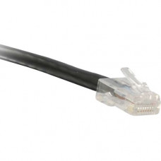 ENET Cat5e Black 75 Foot Non-Booted (No Boot) (UTP) High-Quality Network Patch Cable RJ45 to RJ45 - 75Ft - Lifetime Warranty C5E-BK-NB-75-ENC
