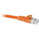 Cp Technologies ClearLinks 14FT Cat. 6 550MHZ Orange Molded Snagless Patch Cable - 14 ft Category 6e Network Cable for Network Device - First End: 1 x RJ-45 Male Network - Second End: 1 x RJ-45 Male Network - Patch Cable - Orange - RoHS Compliance C6-OR-1